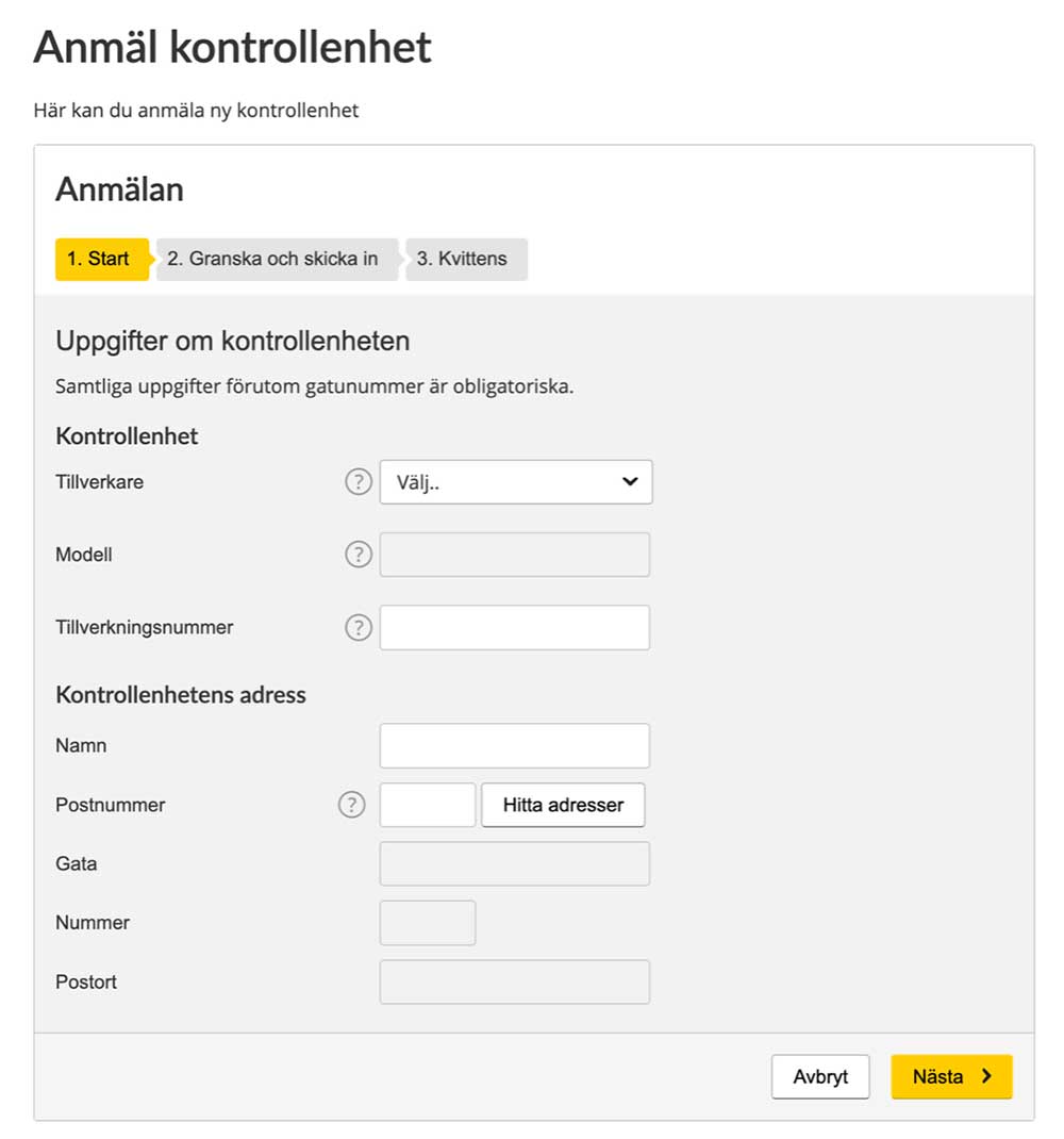 Skatteverkets hemsida